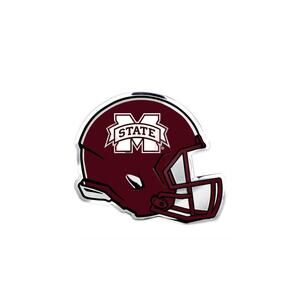 Mississippi State University Bulldogs Helmet Auto Emblem, Aluminum Metal,...